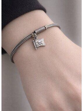 Strung A Pirate Looks At Forty Authentic Guitar String Bracelet Skull Crossbones